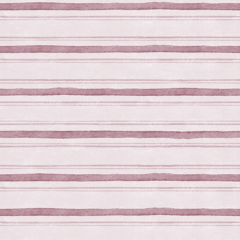 Sara Berrenson - Watercolor Waves - Mauve Stripe Fabric