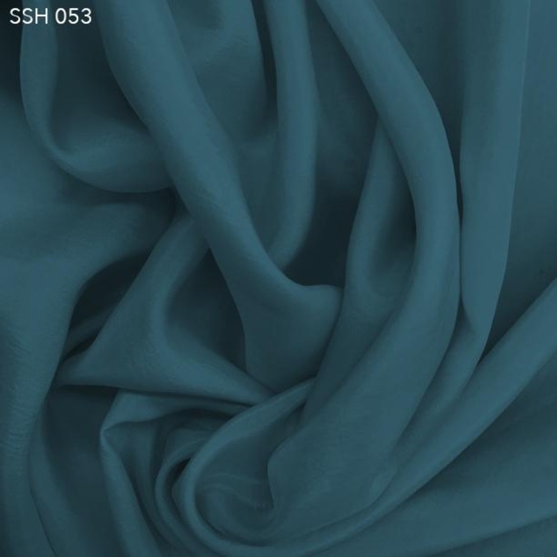 Silk Habotai (China Silk) - Arctic Blue