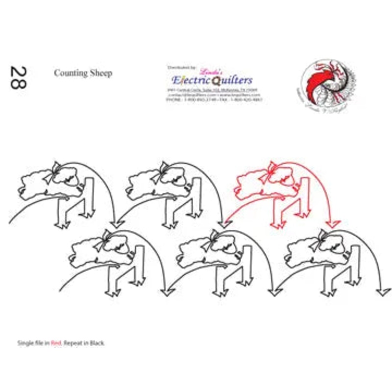 028 Counting Sheep Pantograph by Linda V. Taylor