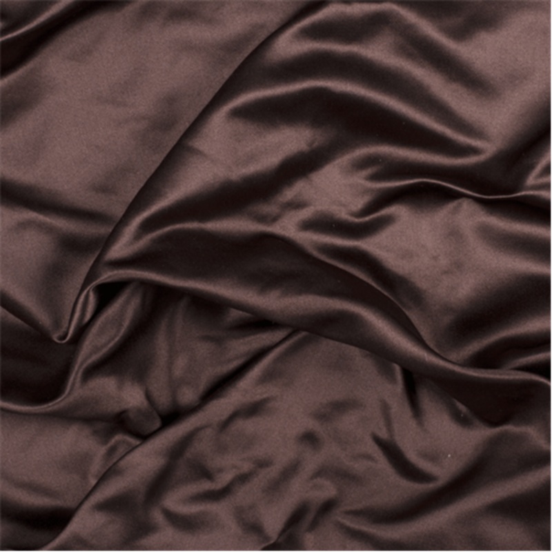 2 YD PC-Runway Silks Dark Brown Silk Duchess Satin Fabric - Reorderable