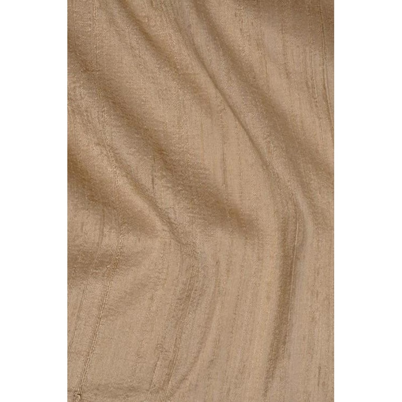 Dark Taupe Beige Dupioni Silk Fabric