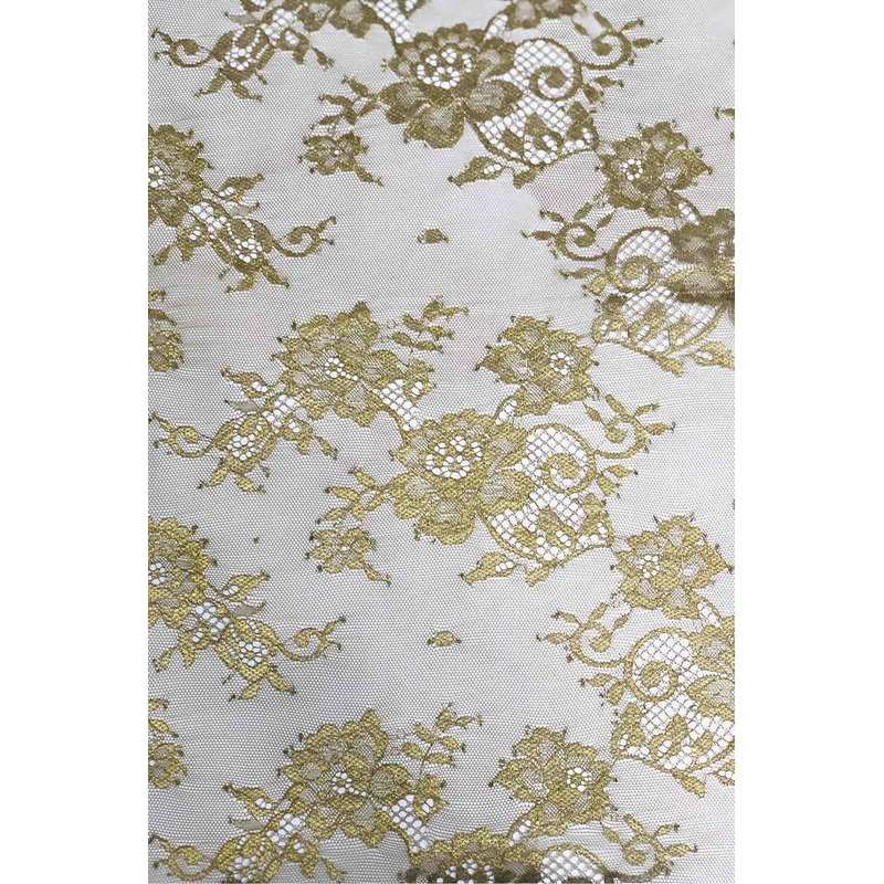Rich Gold French Plain Lace FLP-001/10 Fabric