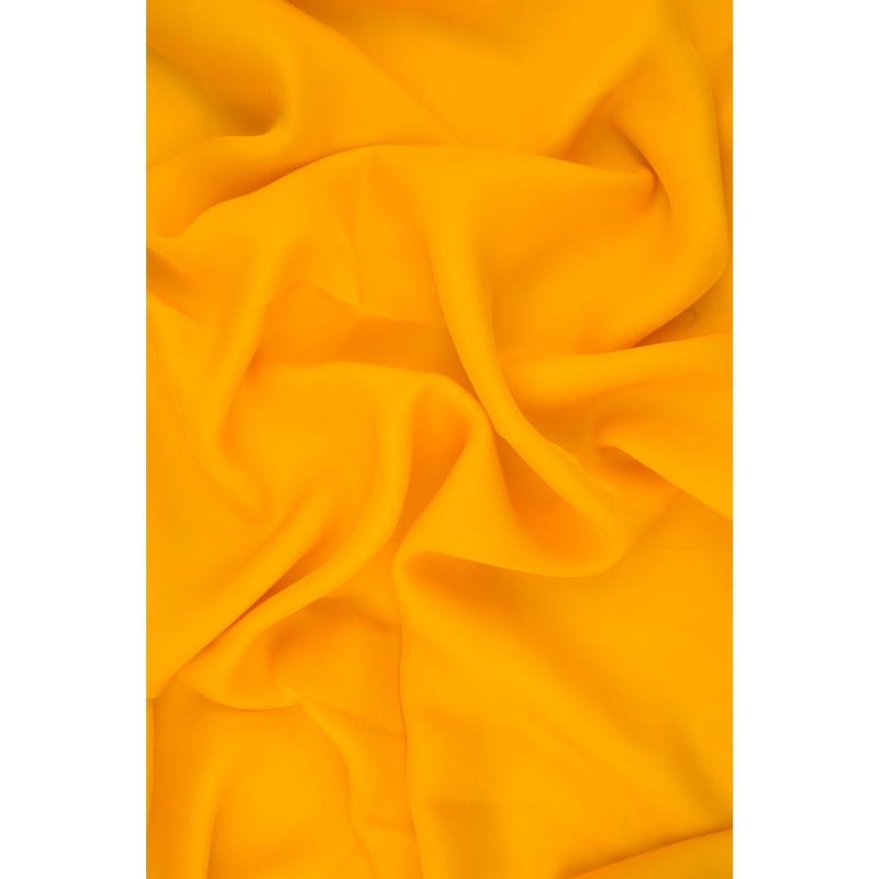 Saffron Silk Double Georgette Fabric