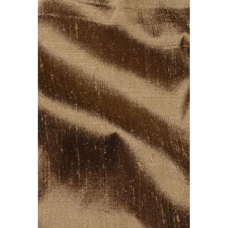 Brown Silk Shantung 44" Fabric