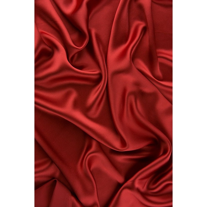 Chili Pepper Red Charmeuse Silk Fabric