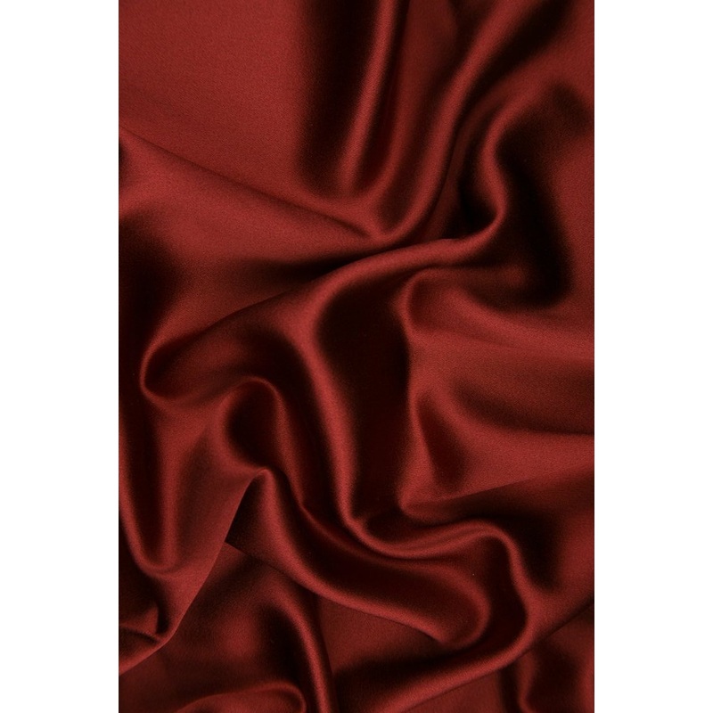 Cinnabar Silk Crepe Back Satin Fabric