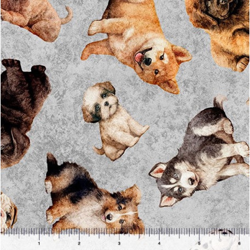 QT Cuties 2 - Puppy Toss Gray