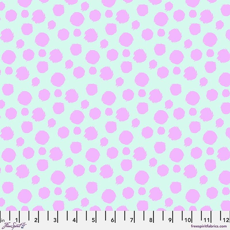 Tabby Road Dj Vu Fur Ball Technomint Fabric