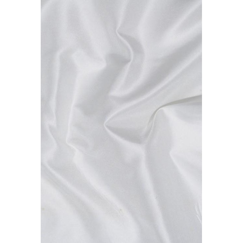 White Swan Taffeta Silk Fabric