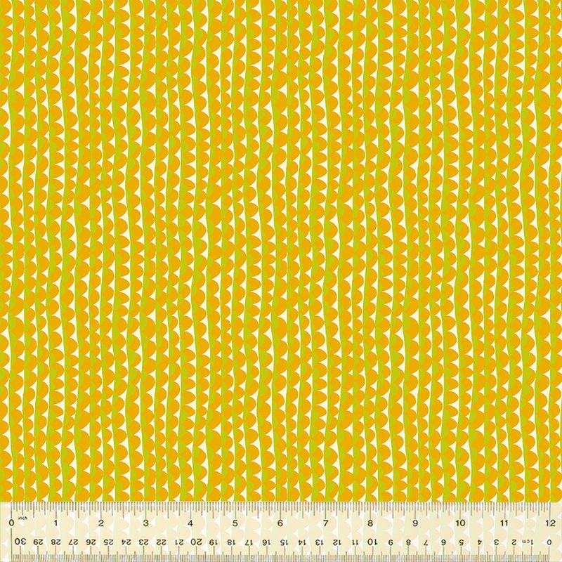 Atlantis Sally Kelly 53343-7 Mustard Ripple Cotton