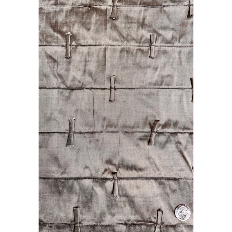 Adobe Rose Embroidered Dupioni Silk
