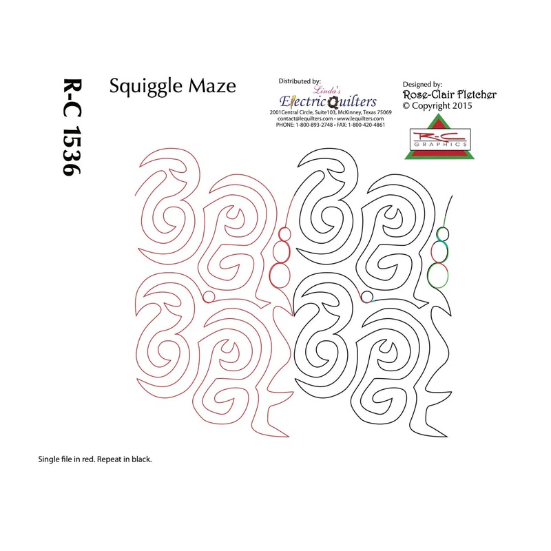 1536 Squiggle Maze Pantograph by Rose-Clair Fletcher