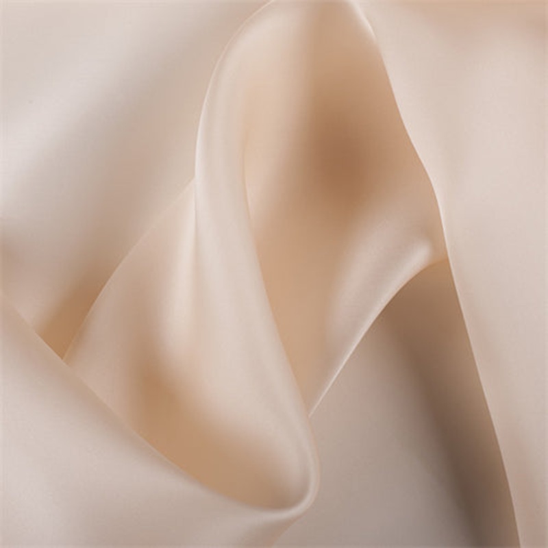 3 3/4 YD PC-Runway Silks Champagne Silk Satin Organza Fabric - Reorderable