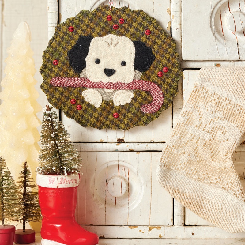 Buster's Holiday Wreath Ornament