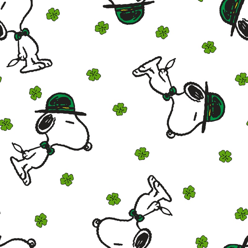Peanuts Snoopy Lucky Charm Fabric