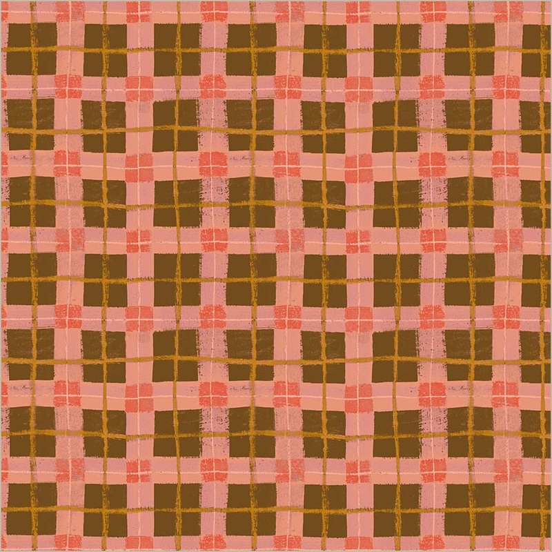 The Plaid One Marcia Derse 54925D-13 Dream Linoleum Dream Linoleum Plaid High Density Cotton