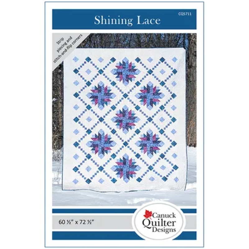 Shining Lace Quilt Pattern 60.5" x 72.5"