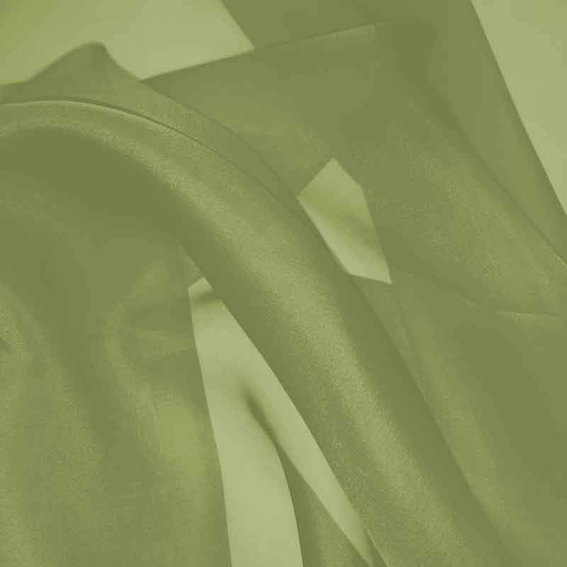 Silk Organza - Khaki Green