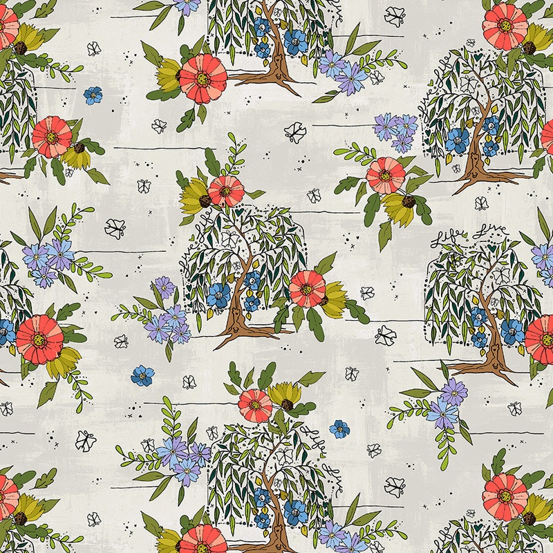 Sway by Kori Kori Turner Goodhart 54701-2 Linen Willow Tree Cotton