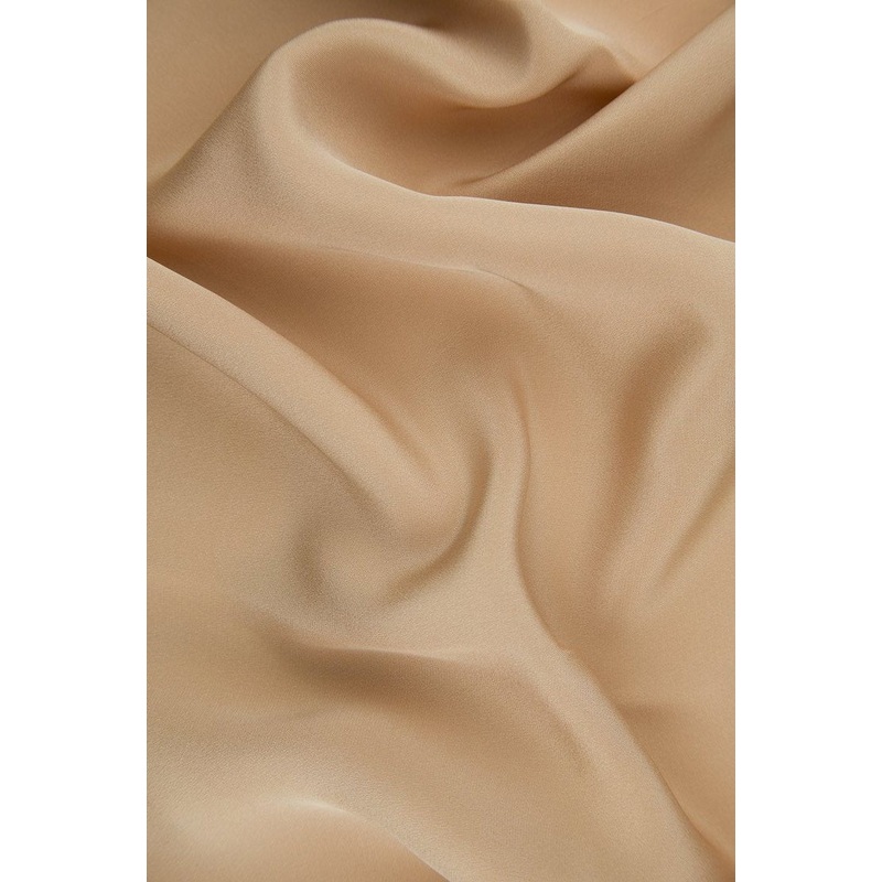 Toasted Almond Silk 4-Ply Crepe Fabric