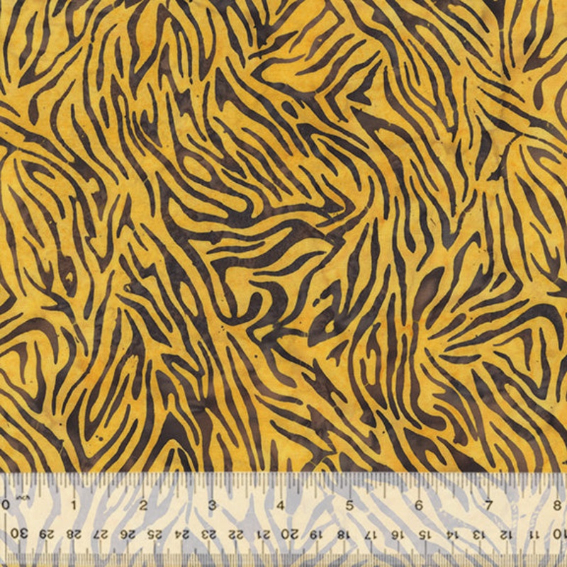 Wild Thing Anthology Fabrics 9207Q-8 Tabby Zebra Skin Batik Cotton