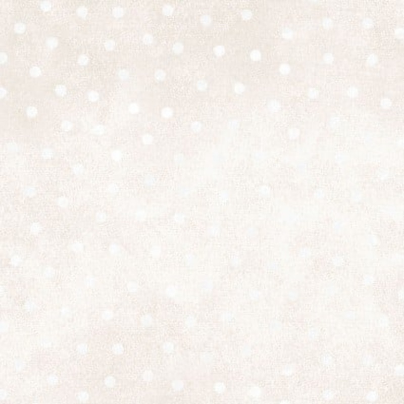 Woolies Flannel - Polka Dots - Light Cream - Yardage