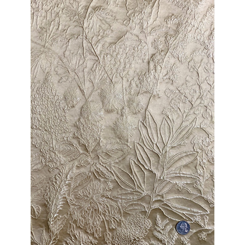 Beige Blended Silk Novelties SMH-20 Fabric