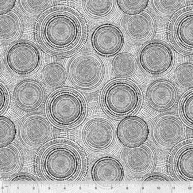 Radiance Whistler Studios 53727-53 Black on White Radiance Cotton