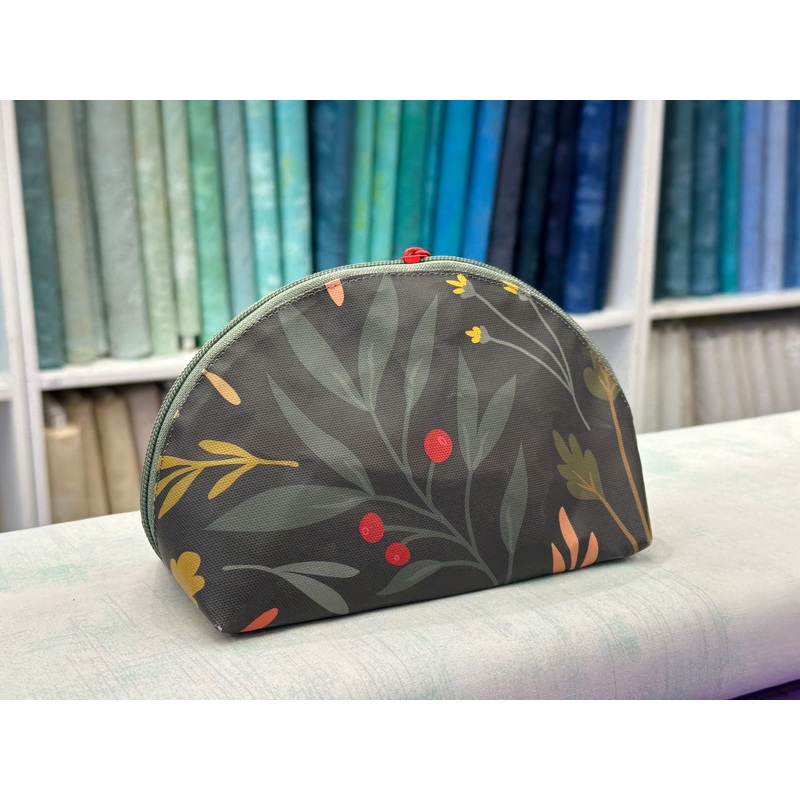 Taco Pouch Bag #36 - Large Dark Floral