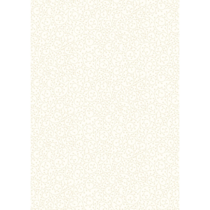 Tiny Tonals SS26 - Cream on Cream Vines - Cotton Quilting Fabric