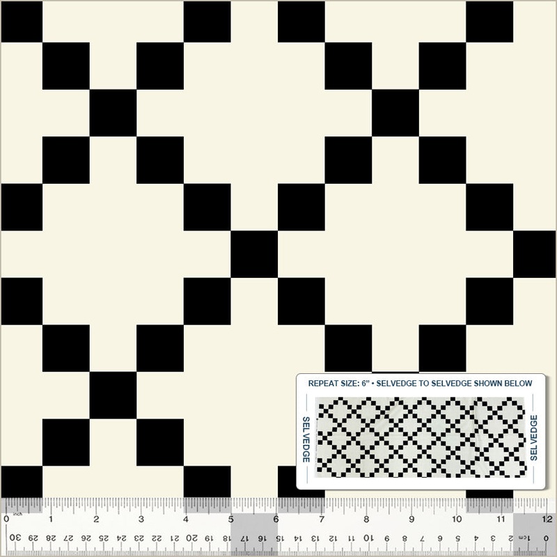 Perfect Points Whistler Studios 54227-1 Black & White Nine Patch High Density Cotton