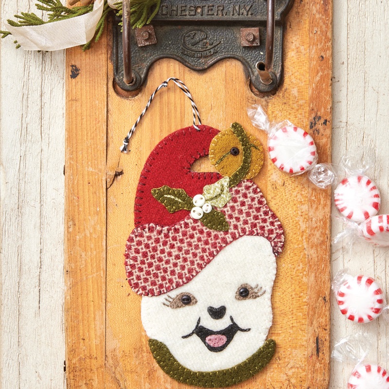 Sweet Snowman Santa Ornament