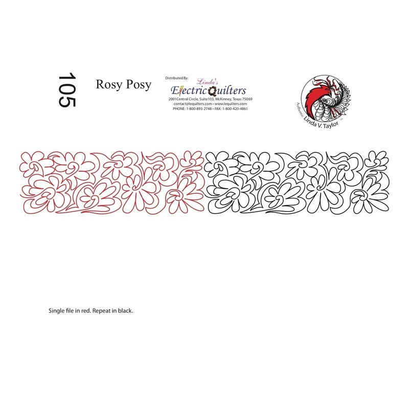 105 Rosy Posy Pantograph by Linda V. Taylor