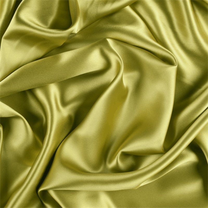 2 YD PC-Runway Silks Chartreuse Silk Charmeuse Fabric - Reorderable