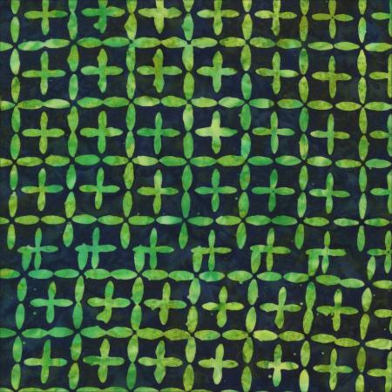 Rainforest Intersection Batik Fabric