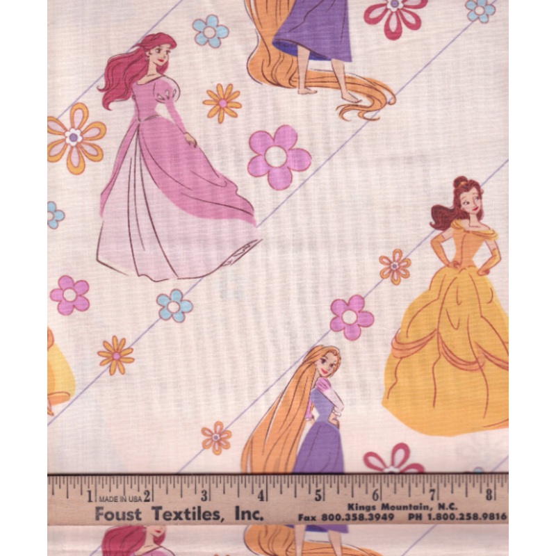 44"- Pastel Princesses - 100% Cotton