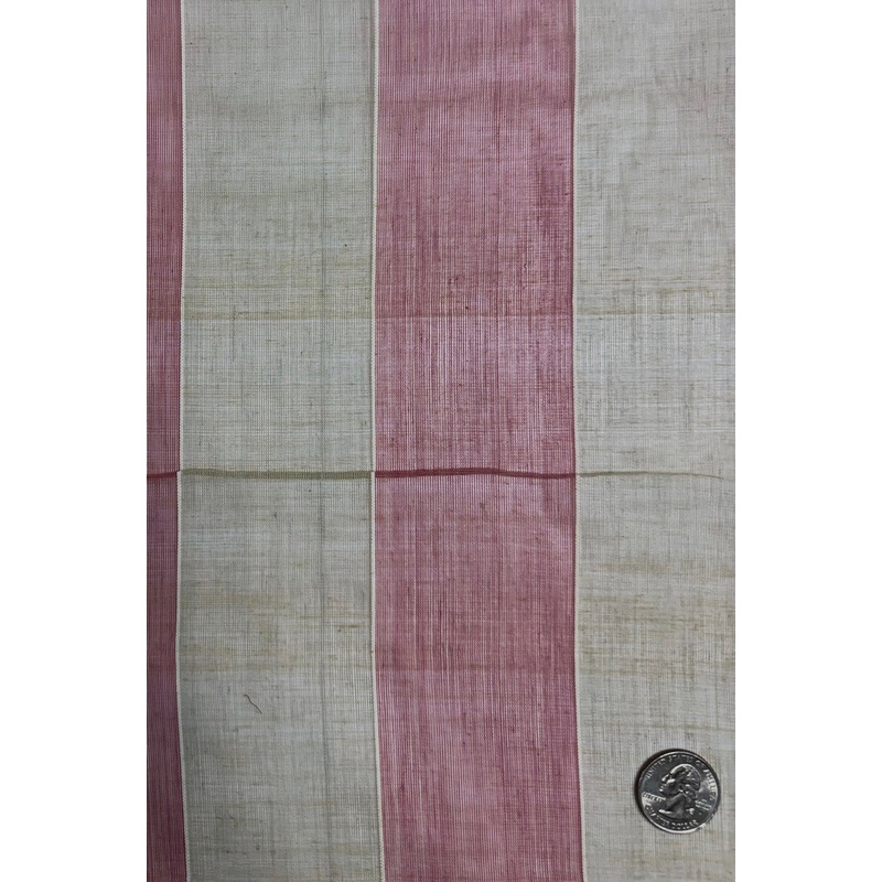 Beige Pink Striped Cotton Novelty COT-107