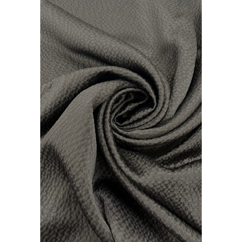 Charcoal Hammered Silk Satin