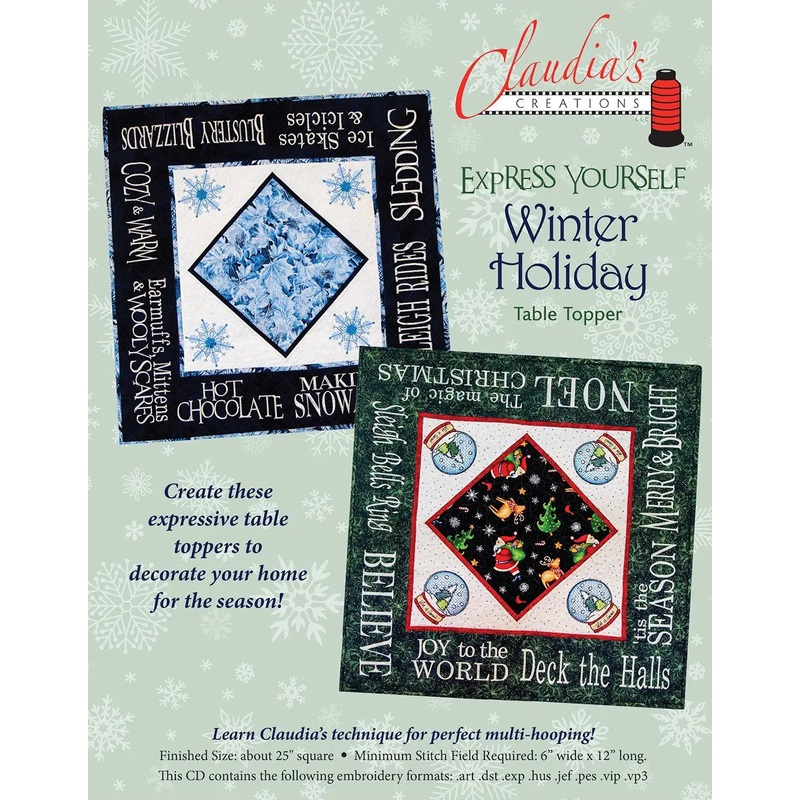 Express Yourself Winter Table Topper