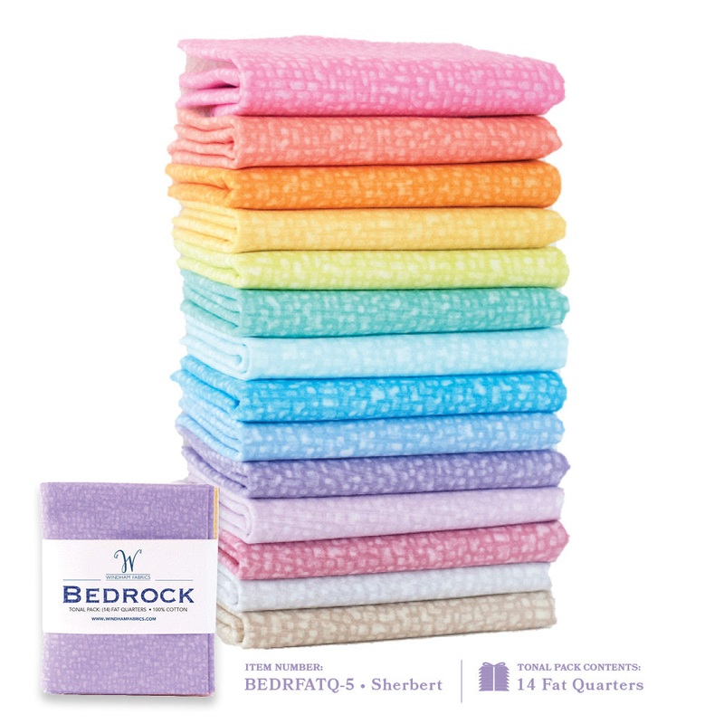 Bedrock Whistler Studios BEDRFATQ-5 Sherbert Fat Quarter Bundle Cotton
