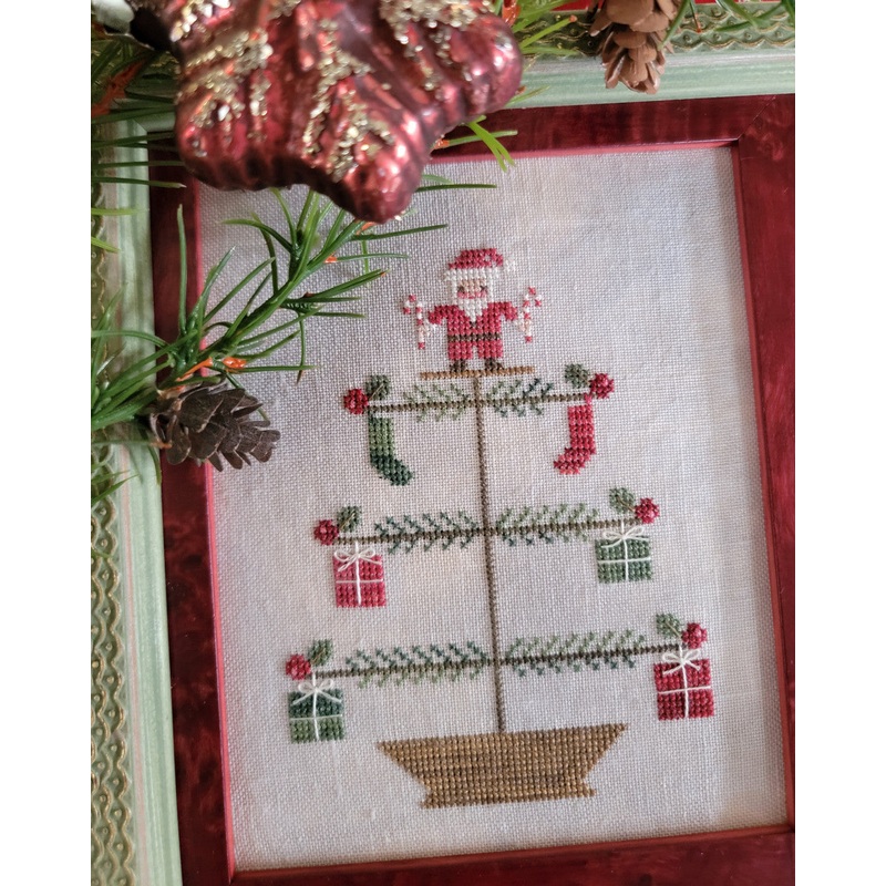 Thread Milk Design - Cross Stitch Pattern - Saint Nick Feather Tree