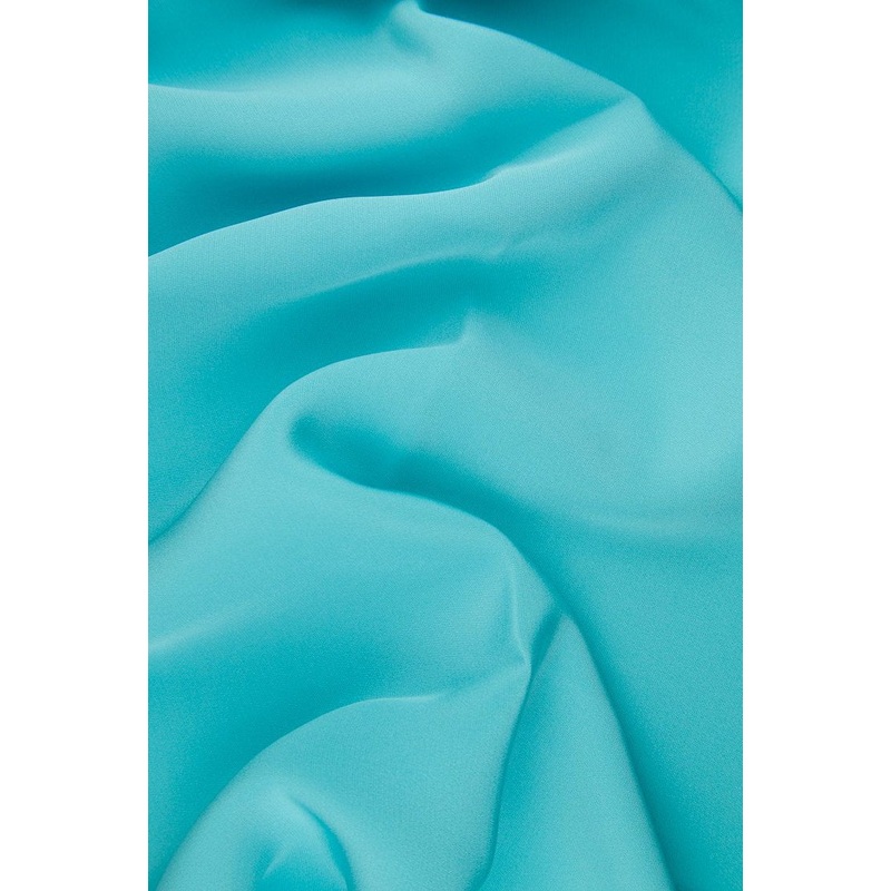 Angel Blue Silk 4-Ply Crepe Fabric
