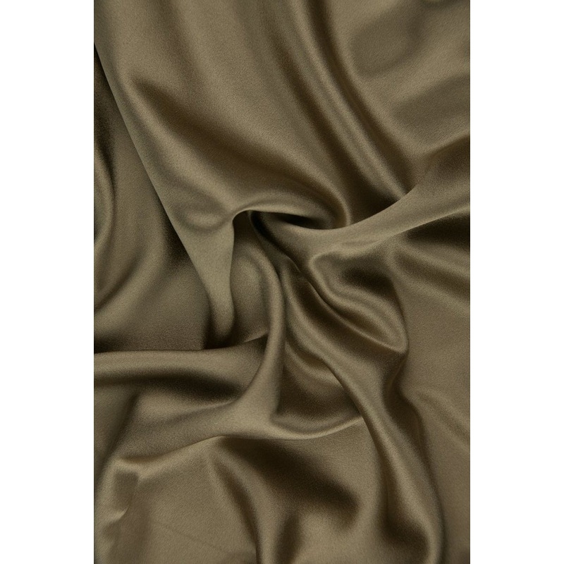 Coffee Liquor Silk Crepe Back Satin Fabric