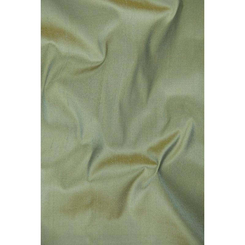 Dark Asparagus Green Silk Shantung 54" Fabric
