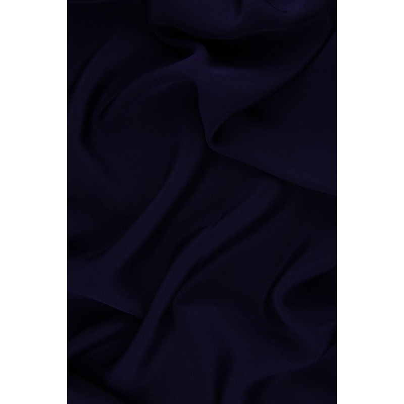 Eggplant Silk 4-Ply Crepe Fabric