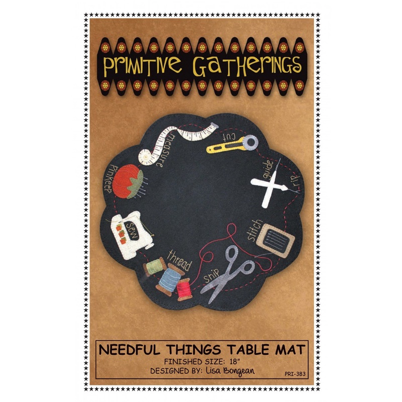 Primitive Gatherings - Needful Things Table Mat - Kit