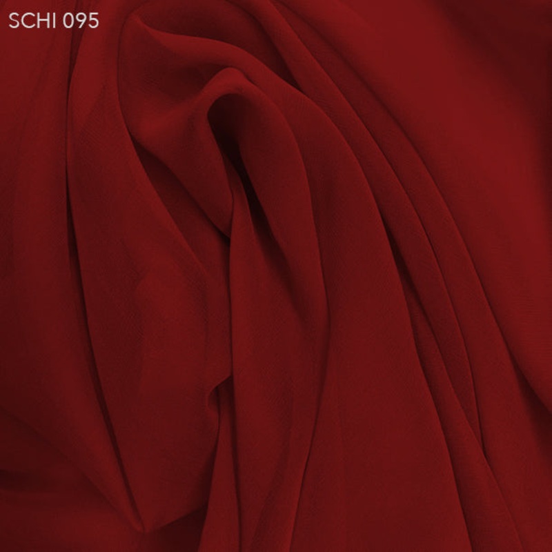 Silk Chiffon - Burgundy