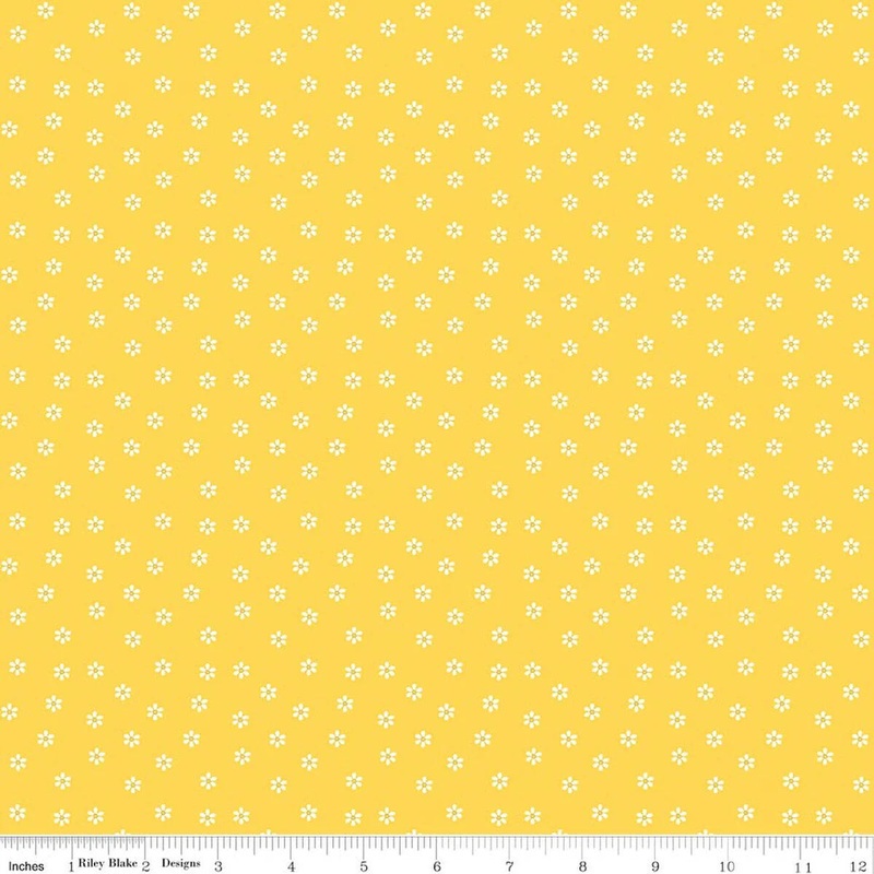Summer's In Town - Daisies - Yellow - Yardage