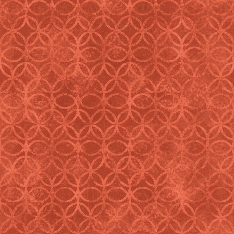 Susan Winget - Timeless Rings - Terracotta Geometric Fabric