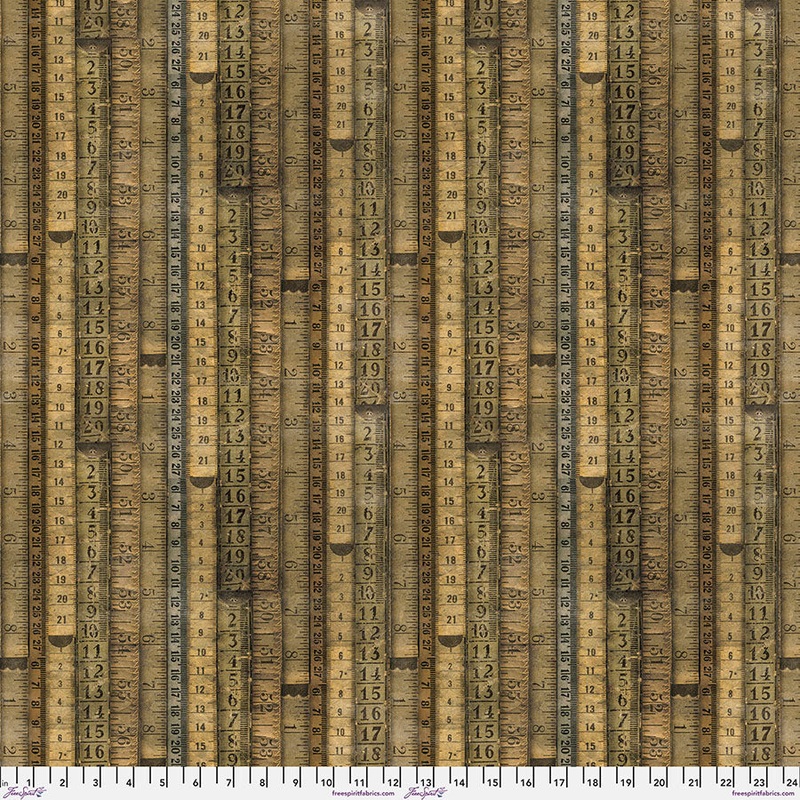 Tape Measures - Neutral || Foundations Fabric